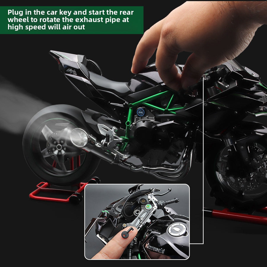 Kawasaki H2R motorcycle toy ornaments